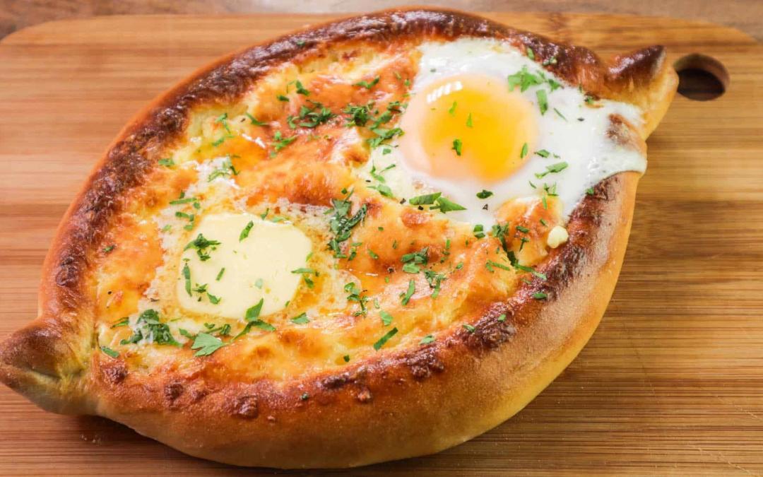 Khachapuri, Georgian Cheese Boat (Bread)