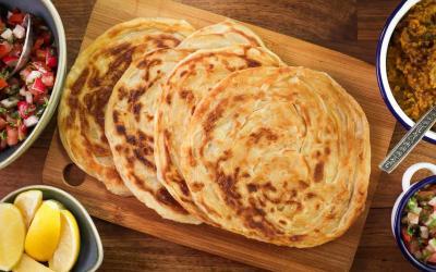 Butter Roti Recipe, Unleavened Asian Flatbread
