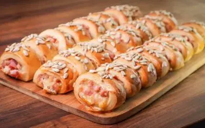 Ham and Cheese Rolls, The Perfect Beer Snack Recipe