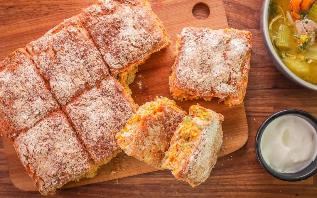 Cheesy Tear and Share Soda Bread Recipe