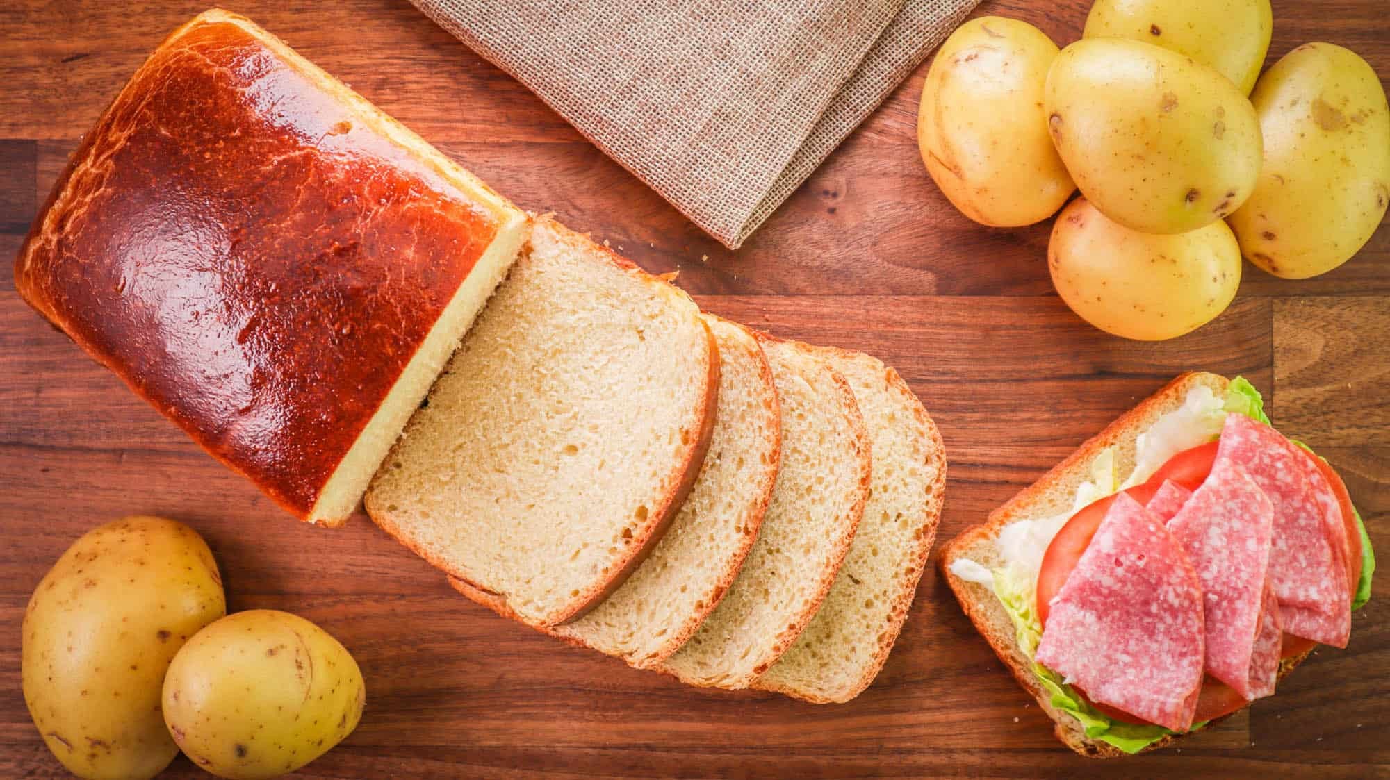 Potato Bread {Fluffy White Bread Recipe}