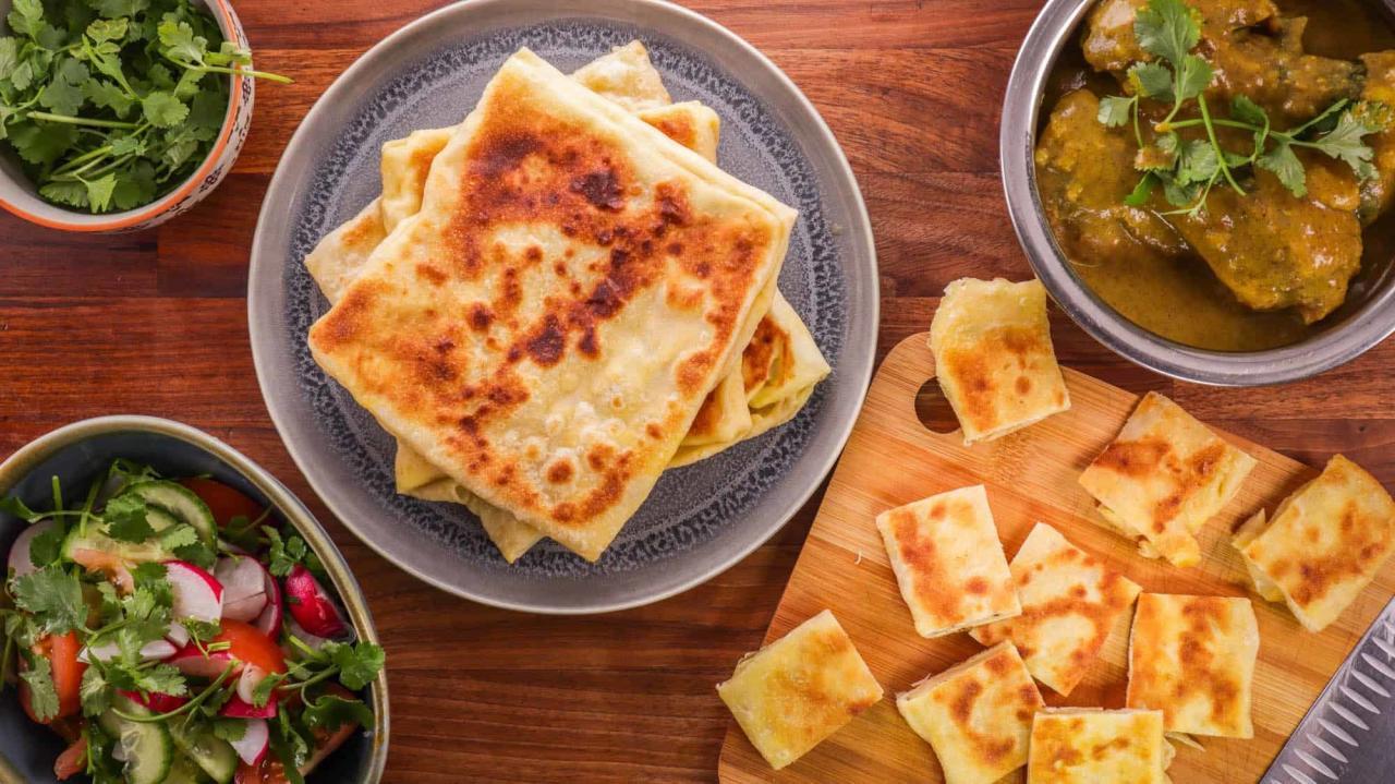 Handmade Egg Roti, Malaysian Flatbread and Curry Recipe ChainBaker