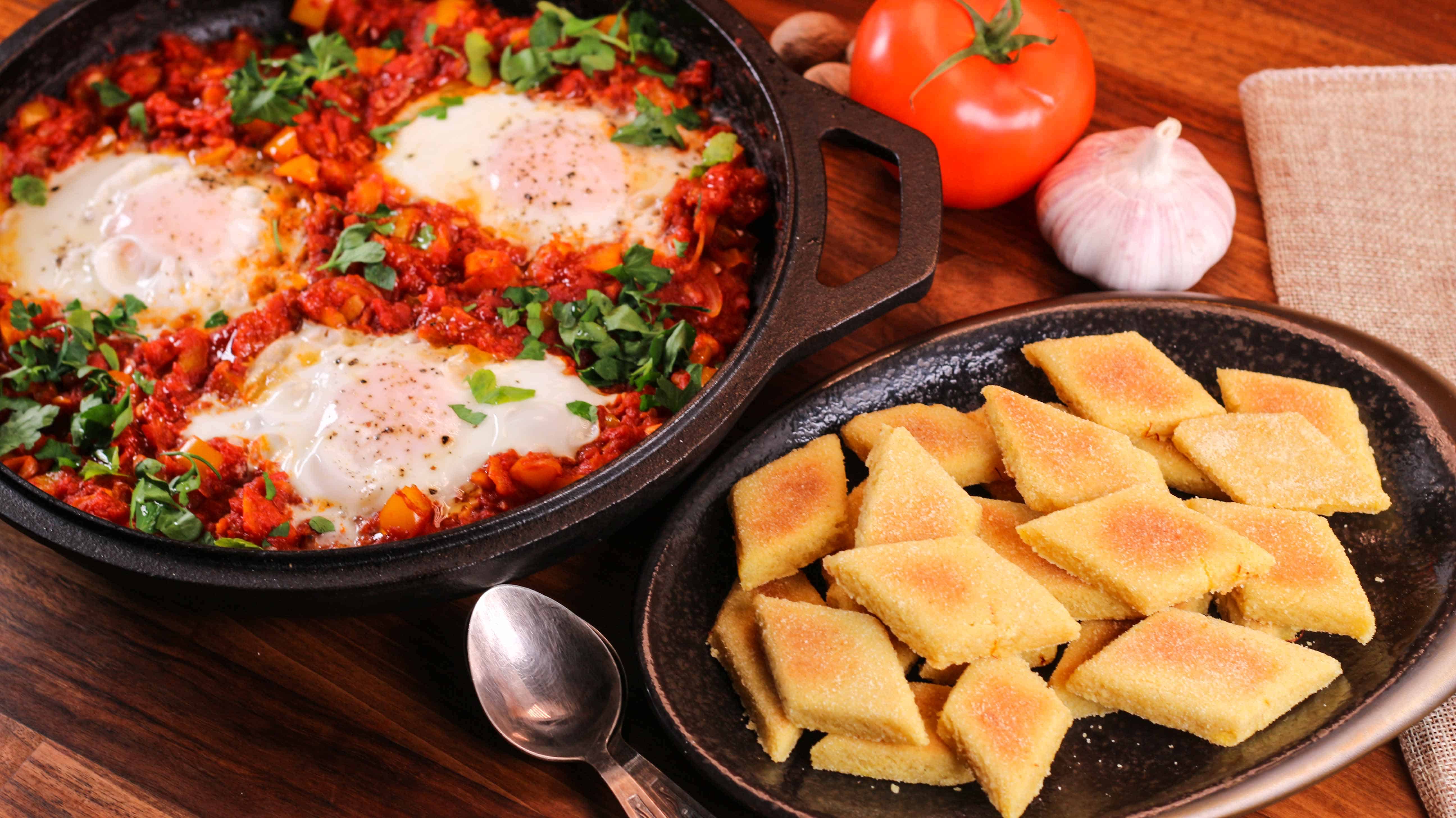 How to Make Algerian Butter Bread & Shakshuka