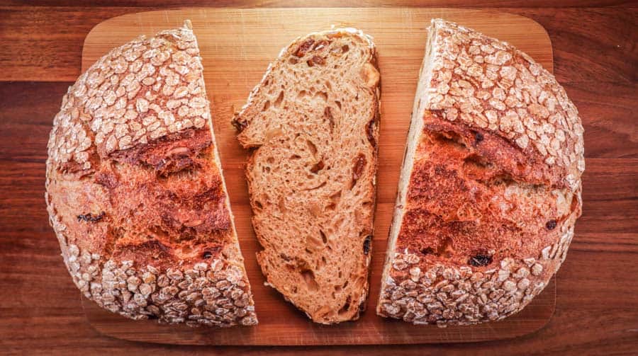 Whole Wheat Bread w/ Hazelnuts & Currants | Old Dough Recipe