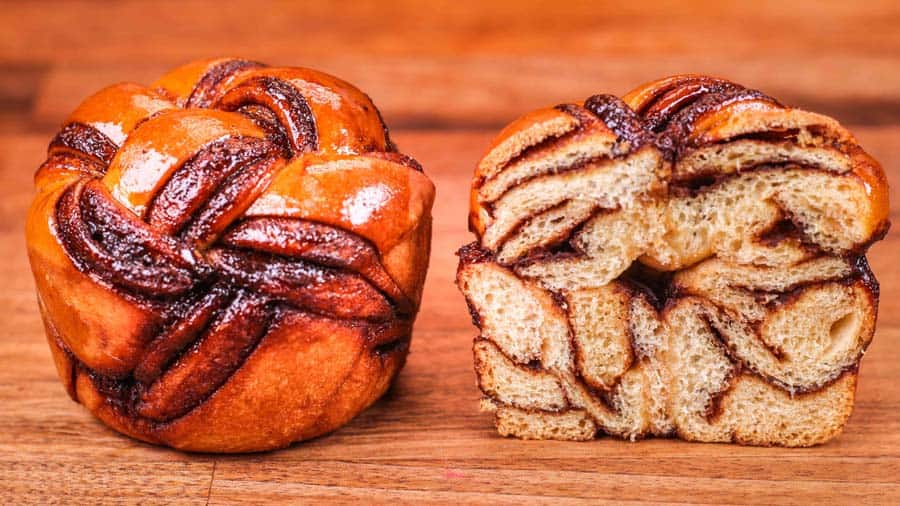 Chocolate Babka Muffins, Braided Mini Babka Bun Recipe