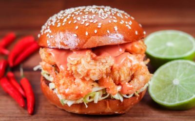 How to Make a Bahamian Style Prawn Burger