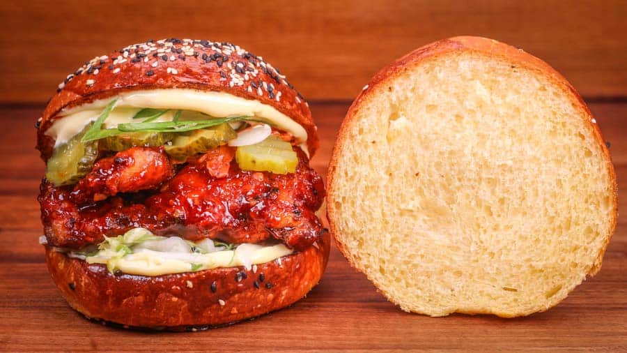 Super Soft Brioche Buns w/ Korean Fried Chicken Recipe