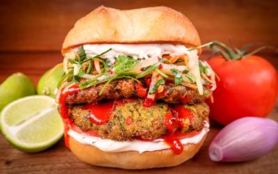 Herbaceous Cambodian Fish Patty Burger Recipe