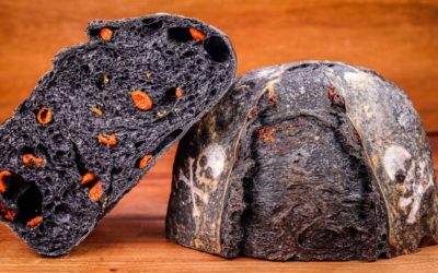 Black Charcoal Sourdough Loaf | Halloween Bread Recipe