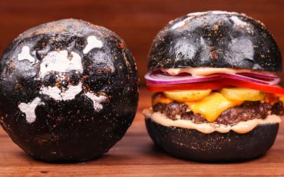 How to Make Super Soft Charcoal Burger Buns | Yudane Method