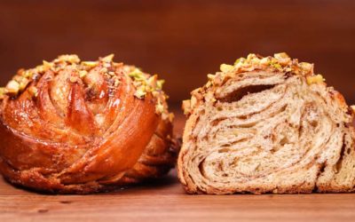 Cardamom Flavoured Brioche Christmas Buns