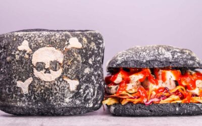 Spooky Black Charcoal Ciabatta Bread Recipe