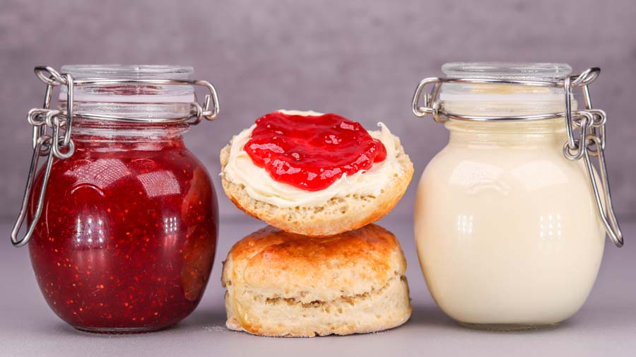 How to Make Quick Clotted Cream, Jam & Scones All in One
